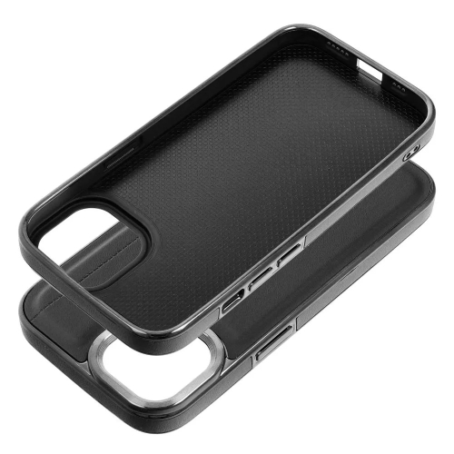 Удароустойчив калъф MILANO за iPhone 15, Черен