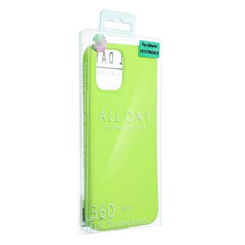 Силиконов калъф Roar Colorful за iPhone 15, Лайм