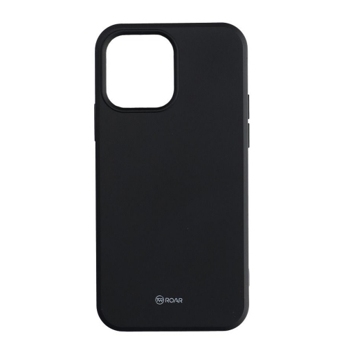 Силиконов калъф Roar Colorful за iPhone 15 Pro, Черен