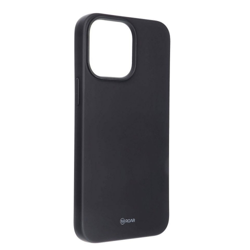 Силиконов калъф Roar Colorful за iPhone 15 Pro, Черен