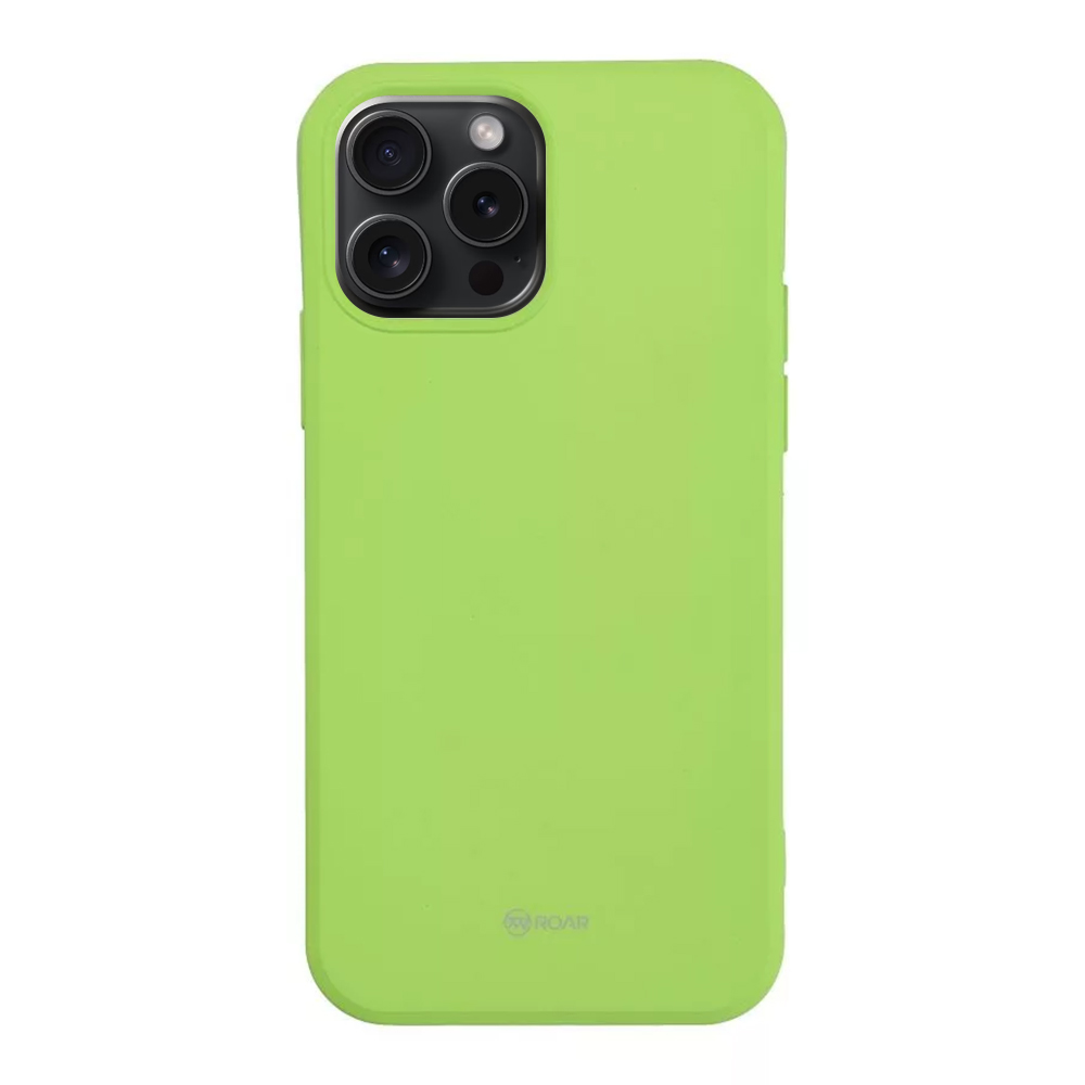 Силиконов калъф Roar Colorful за iPhone 15 Pro, Лайм