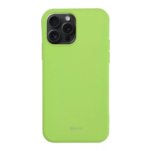 Силиконов калъф Roar Colorful за iPhone 15 Pro, Лайм