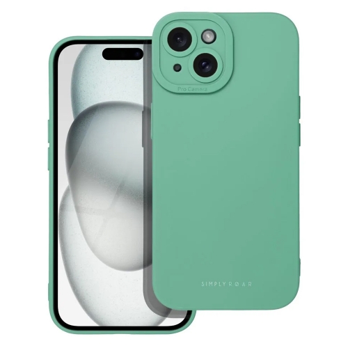 Силиконов калъф Simply Roar за iPhone 15, Зелен