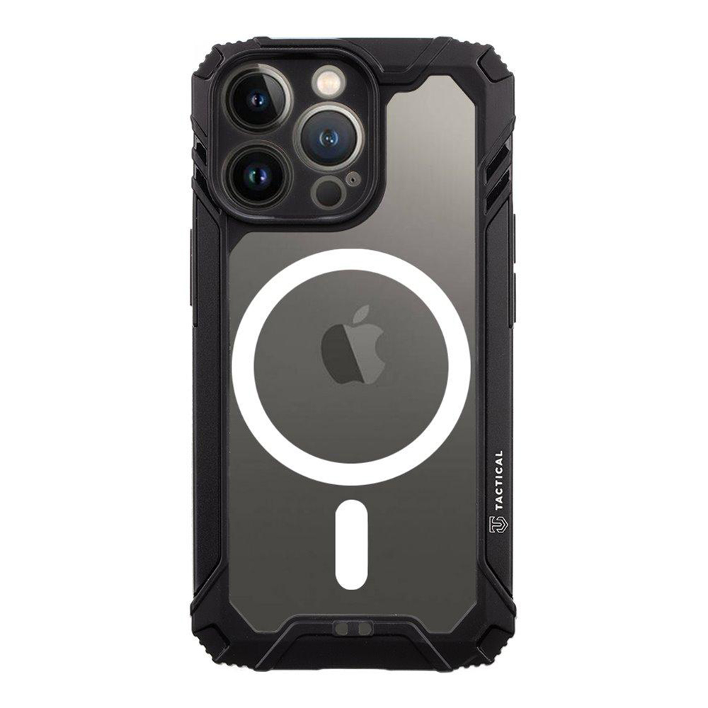 Удароустойчив калъф Tactical за iPhone 13 Pro, MagForce Chunky Mantis, Черен