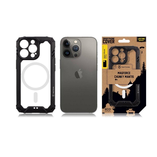 Удароустойчив калъф Tactical за iPhone 13 Pro, MagForce Chunky Mantis, Черен