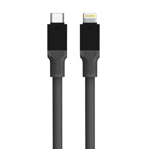 Кабел Tactical Fat Man от USB-C към Lightning, 1m, Сив