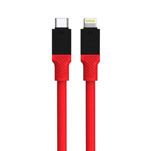 Кабел Tactical Fat Man от USB-C към Lightning, 1m, Червен