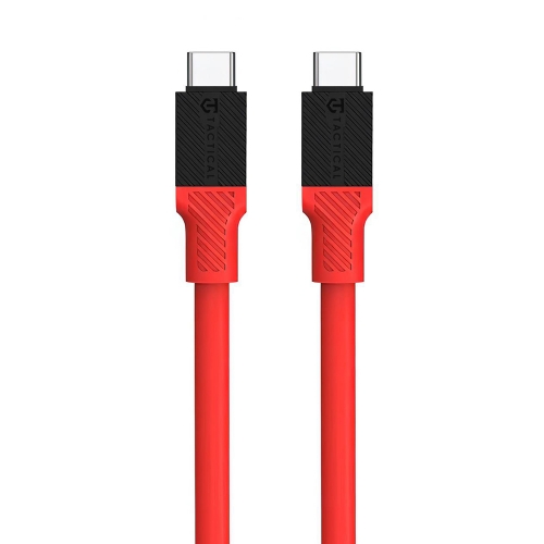 Кабел Tactical Fat Man от USB-C към USB-C, 1m, Червен