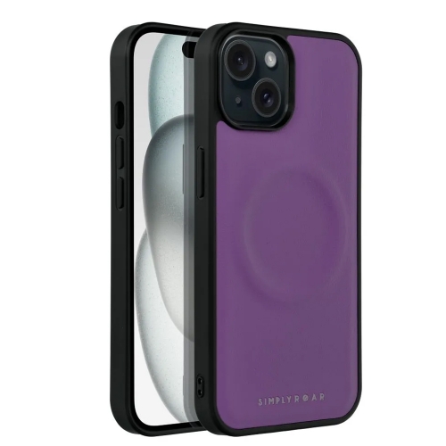 Удароустойчив калъф Roar Morning за iPhone 15, Лилав