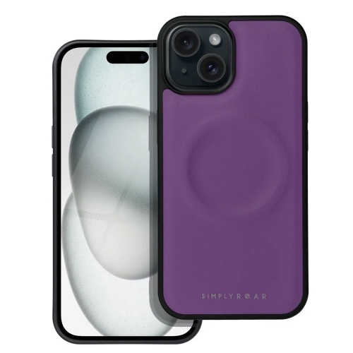 Удароустойчив калъф Roar Morning за iPhone 15, Лилав