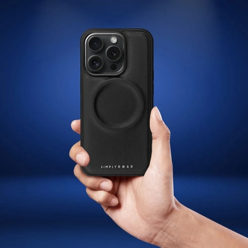 Удароустойчив калъф Roar Morning за iPhone 15 Pro, Черен