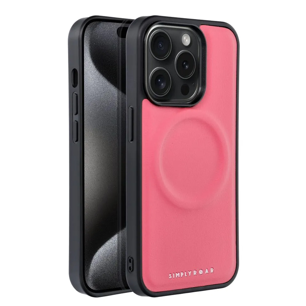 Удароустойчив калъф Roar Morning за iPhone 15 Pro, Розов