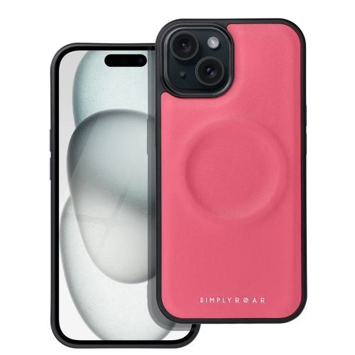 Удароустойчив калъф Roar Morning за iPhone 15, Розов