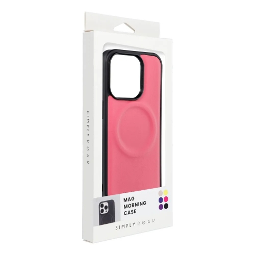 Удароустойчив калъф Roar Morning за iPhone 15, Розов