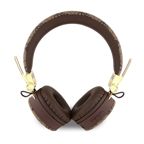 Безжични слушалки GUESS, PU 4G Metal Logo, Bluetooth, Stereo, GUBH704GEMW, Кафяв