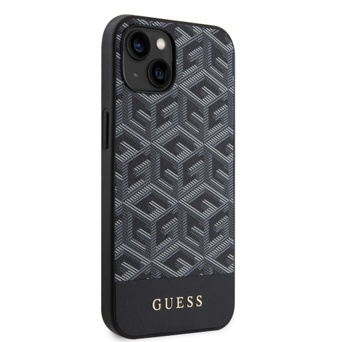 Калъф GUESS, PU G Cube MagSafe за iPhone 14, GUHMP14SHGCFSEK, Черен