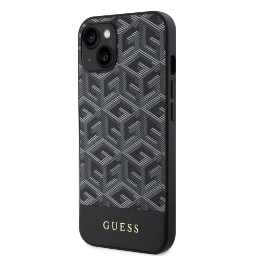 Калъф GUESS, PU G Cube MagSafe за iPhone 14, GUHMP14SHGCFSEK, Черен