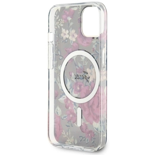 Калъф GUESS, Flowers IML MagSafe Compatible за iPhone 14, GUHMP14SHCFWSA, Цветя