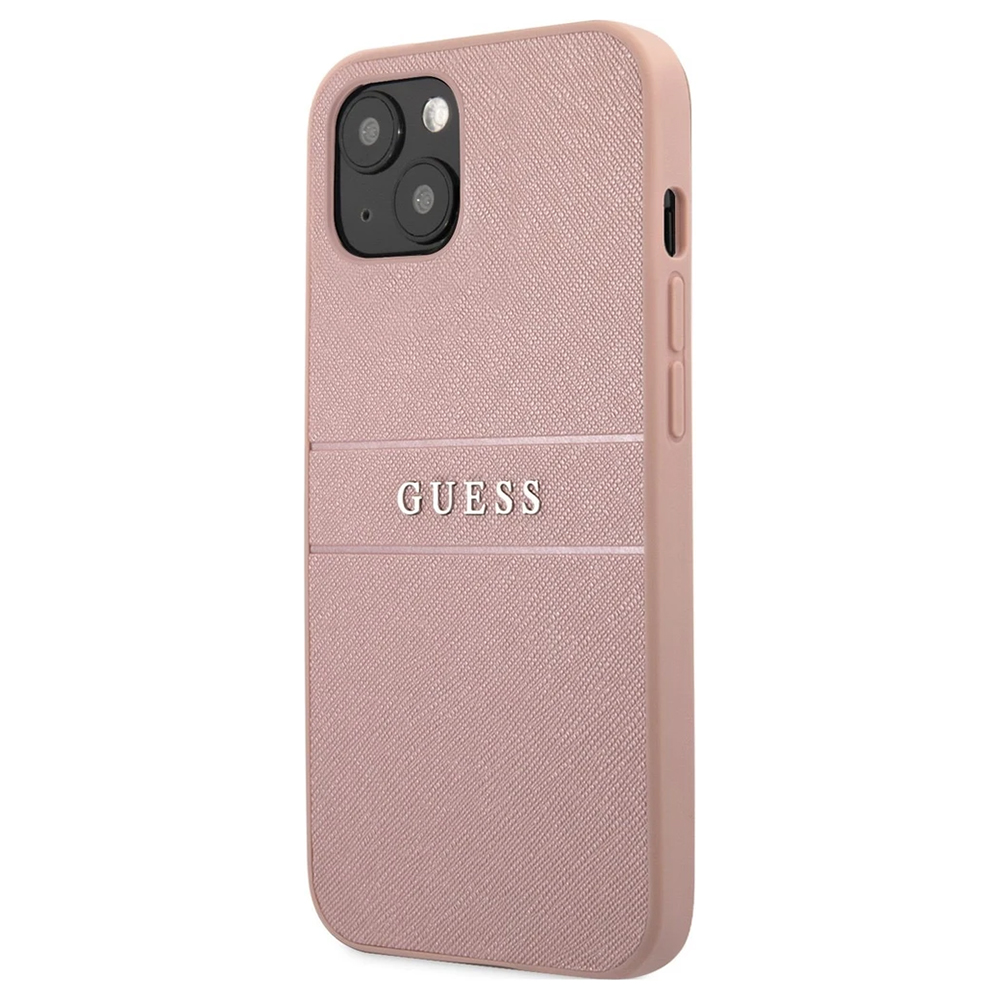 Калъф GUESS, PU Leather Saffiano за iPhone 14, GUHCP14SPSASBPI, Розов