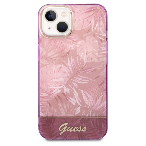 Калъф GUESS, Jungle Case за iPhone 14 Plus, GUHCP14MHGJGHP, Розов
