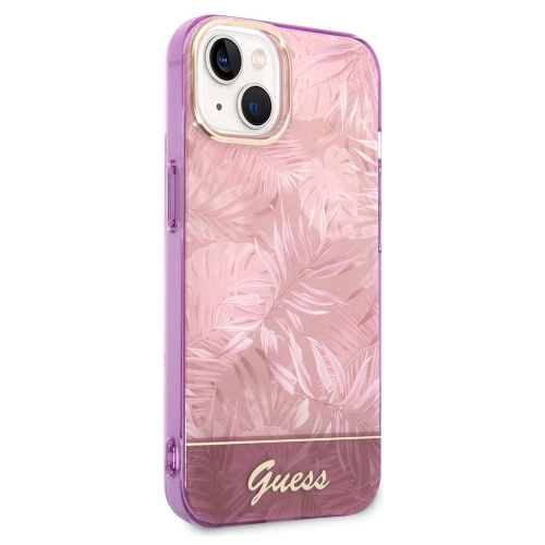 Калъф GUESS, Jungle Case за iPhone 14 Plus, GUHCP14MHGJGHP, Розов