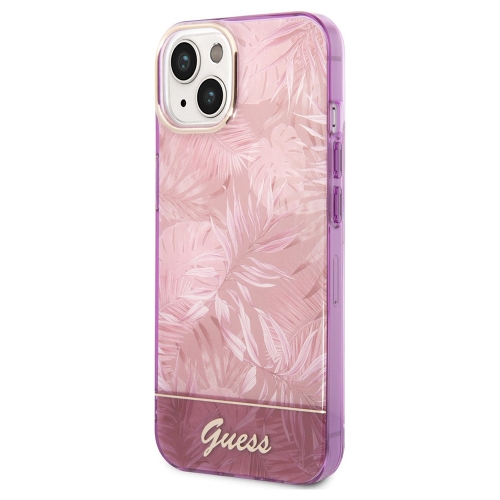 Калъф GUESS, Jungle Case за iPhone 14 Plus, GUHCP14MHGJGHP, Розов