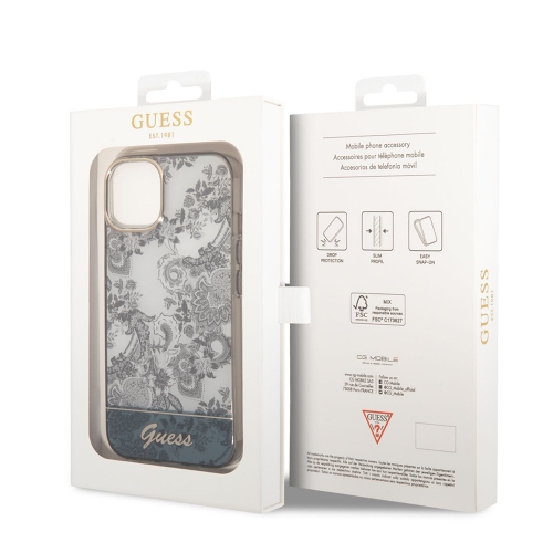 Калъф GUESS, Toile De Jouy за iPhone 14 Plus, GUHCP14MHGPLHG, Сив