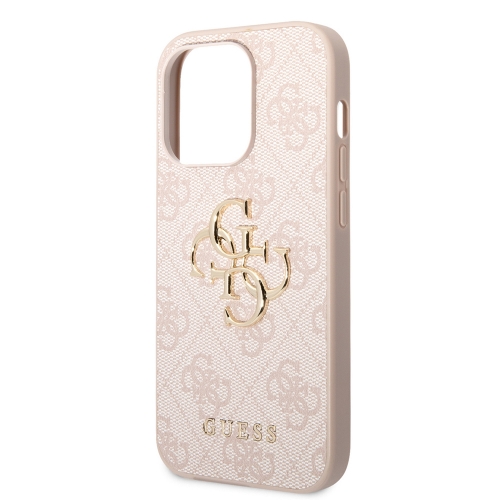 Калъф GUESS, PU 4G Metal Logo за iPhone 15 Pro, GUHCP15L4GMGPI, Розов