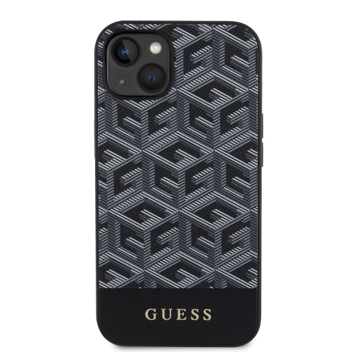 Калъф GUESS, PU G Cube MagSafe за iPhone 13, GUHMP13MHGCFSEK, Черен