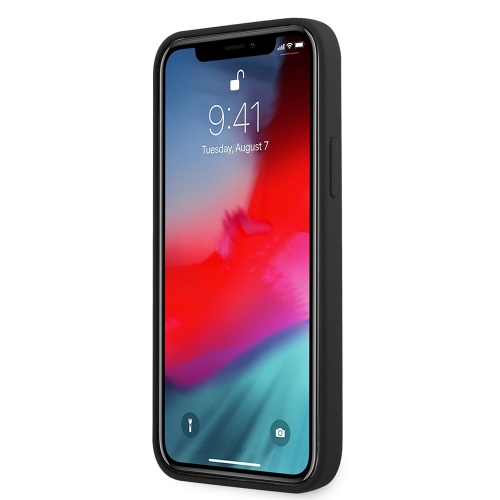 Калъф GUESS, Silicone Line Triangle за iPhone 13 Pro, GUHCP13LSLTGK, Черен