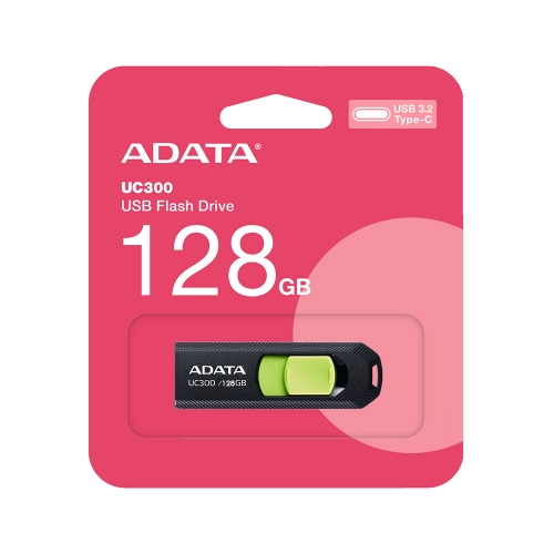 Флаш памет ADATA,128GB, UC300,Type-C, Зелен