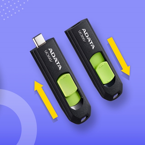 Флаш памет ADATA, 64GB, UC300,Type-C, Зелен