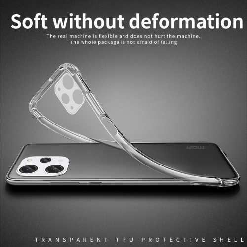 Силиконов калъф MOFI за Xiaomi Redmi 12, Прозрачен