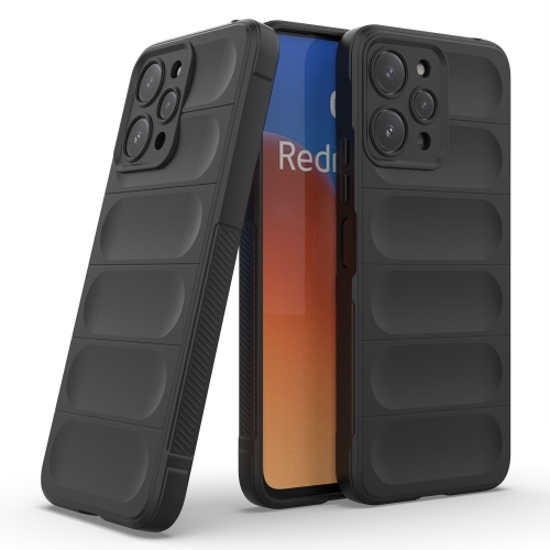 Силиконов калъф Wear-resistant за Xiaomi Redmi 12 4G, Черен