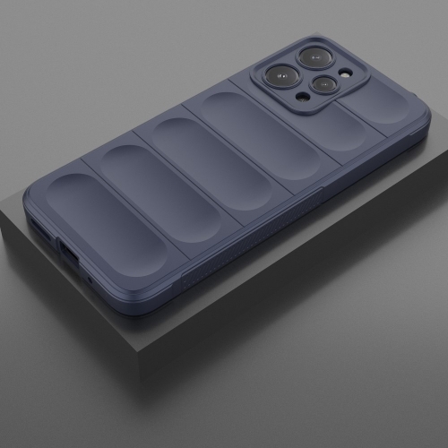 Силиконов калъф Wear-resistant за Xiaomi Redmi 12 4G, Тъмно син