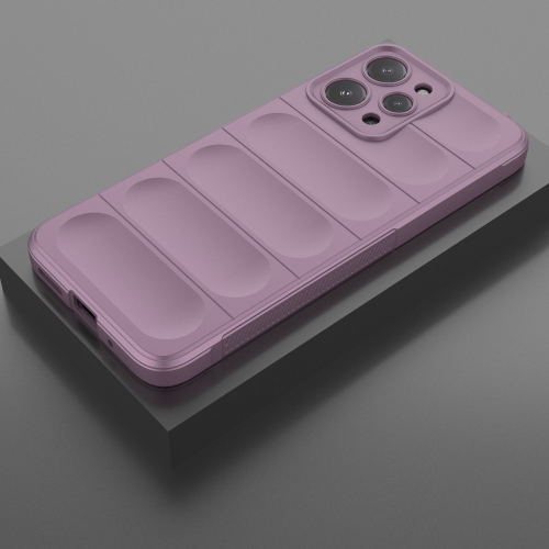 Силиконов калъф Wear-resistant за Xiaomi Redmi 12 4G, Светло лилав