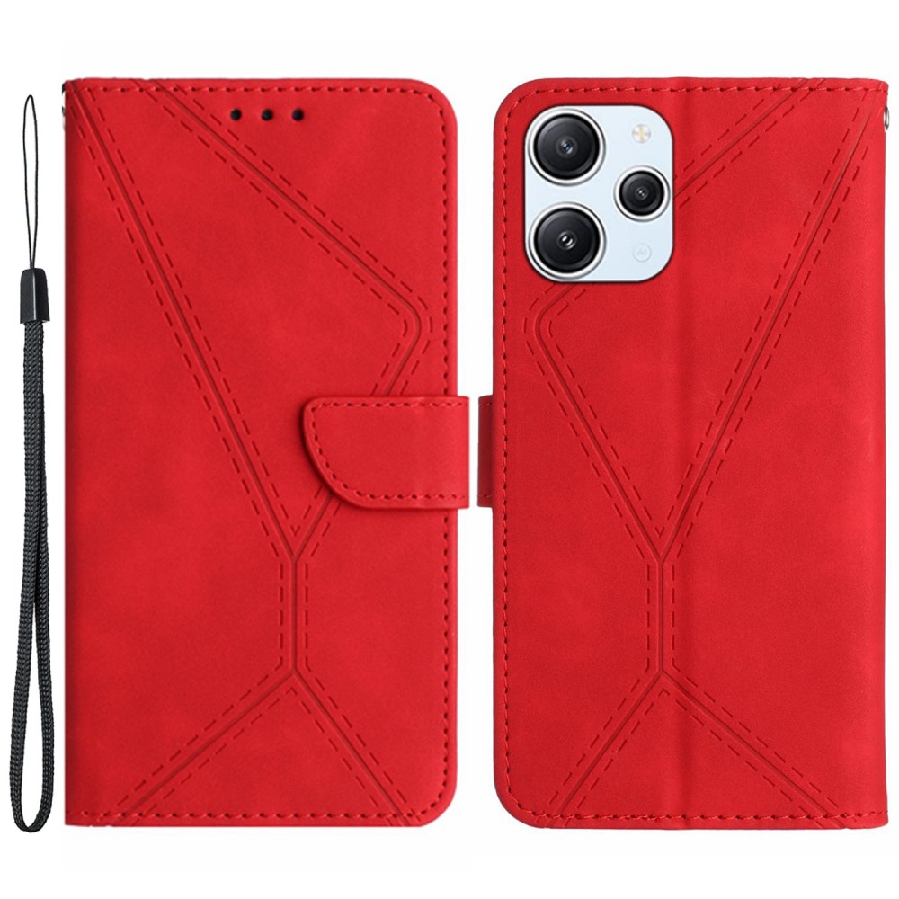 Калъф тефтер Wallet за Xiaomi Redmi 12 4G, Червен
