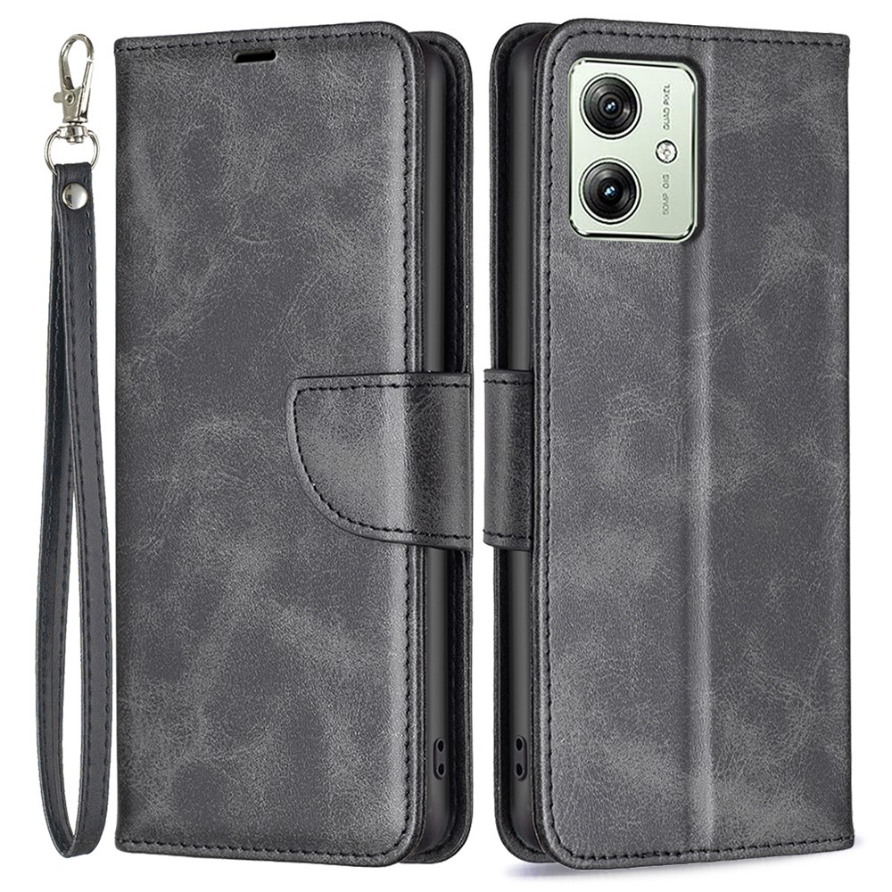 Калъф тефтер Wallet за Motorola Moto G54 5G, Черен