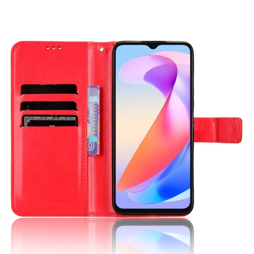 Калъф Тефтер Crazy Horse за Huawei Honor X6a, Червен