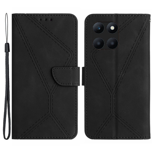 Калъф тефтер Wallet за Huawei Honor X6a, Черен