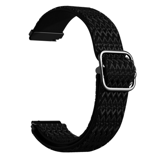 Универсална текстилна каишка за часовници Samsung Galaxy Watch3 45mm, Gear S3 Classic, 22mm, Черен
