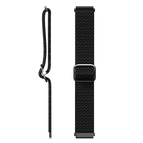 Универсална текстилна каишка за часовници Samsung Galaxy Watch3 45mm, Gear S3 Classic, 22mm, Черен