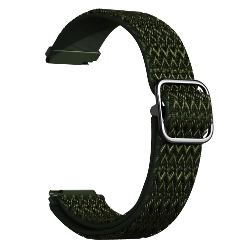 Универсална текстилна каишка за часовници Samsung Galaxy Watch3 45mm, Gear S3 Classic, 22mm, Зелен