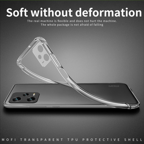 Силиконов калъф MOFI за Xiaomi Redmi Note 12 Pro Plus 5G, Прозрачен
