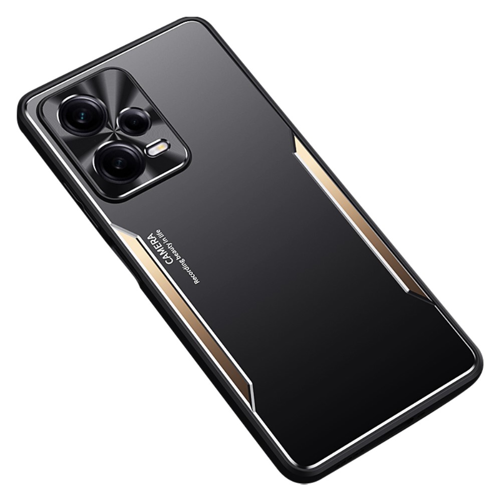 Удароустойчив калъф Aluminium Alloy за Xiaomi Redmi Note 12 Pro Plus 5G, Златист