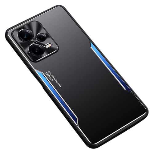 Удароустойчив калъф Aluminium Alloy за Xiaomi Redmi Note 12 Pro Plus 5G, Син