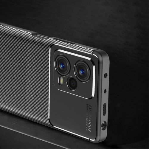 Силиконов Калъф Carbon за Xiaomi Redmi Note 12 Pro Plus 5G, Черен