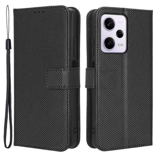 Калъф Тефтер Diamond за Xiaomi Redmi Note 12 Pro Plus 5G, Черен