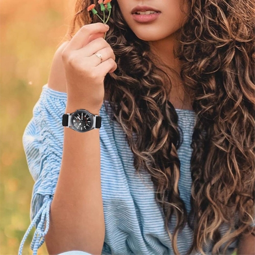 Универсална каишка Elastic за Samsung Galaxy Watch 46mm, Watch3 45mm, Черен