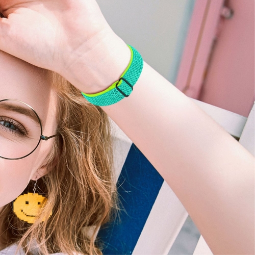 Универсална каишка Elastic за Samsung Galaxy Watch 46mm, Watch3 45mm, Жълт-Зелен